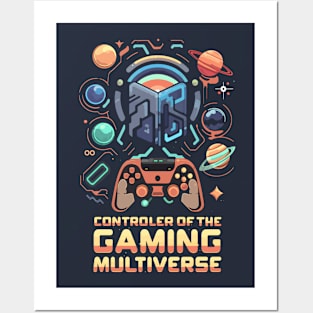 Controller of the GAMING multiverse futuristic space themed gaming #3 Posters and Art